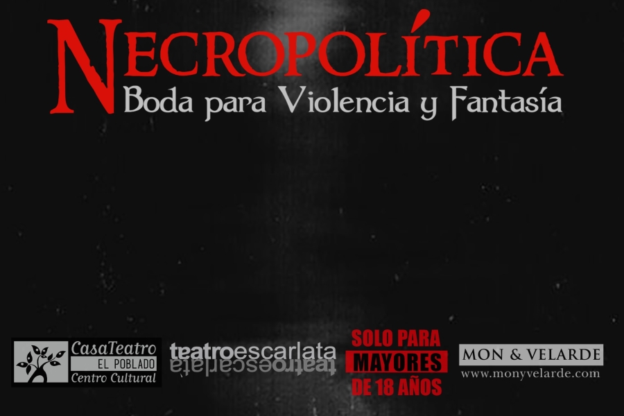 Programa de mano Necropolítica. Boda para Violencia y Fantasía